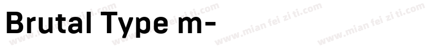 Brutal Type m字体转换
